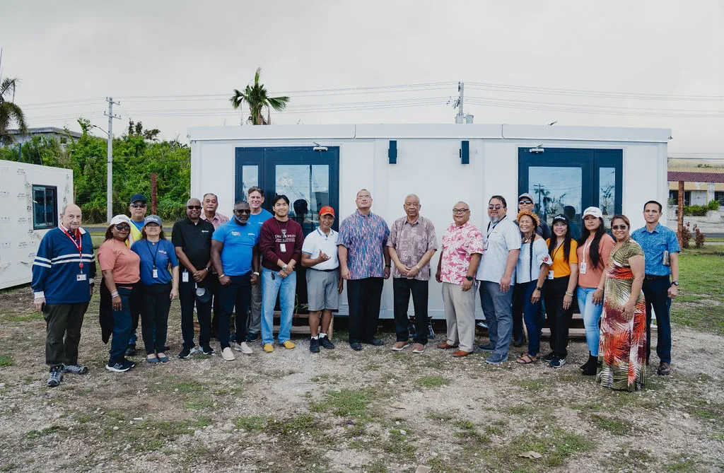 Prefabricated disaster relief shelter deployed by BoxHouse